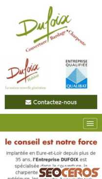 dufoix.fr mobil preview