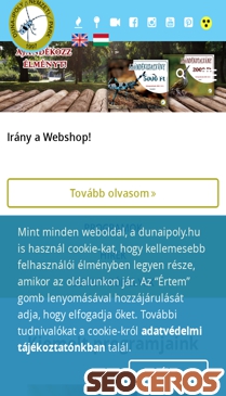 dunaipoly.hu mobil előnézeti kép