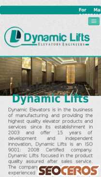 dynamiclifts.co.in mobil preview