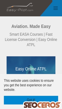 easy-pilot.com mobil vista previa