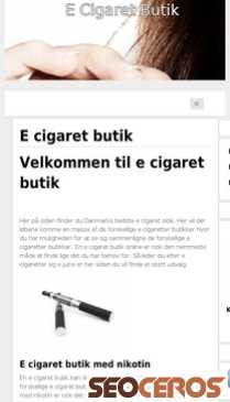 ecigaretbutik.dk mobil previzualizare