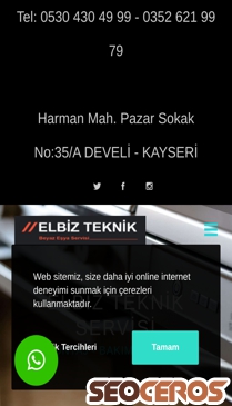 elbizteknik.com.tr mobil förhandsvisning