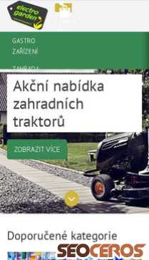 elektro-garden.cz mobil Vista previa