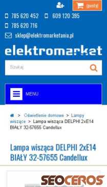elektromarketania.pl/lampy-wiszace/3401-lampa-wiszaca-delphi-2xe14-bialy-32-57655-candellux.html mobil obraz podglądowy