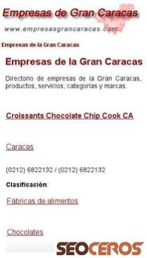 empresasgrancaracas.com mobil előnézeti kép