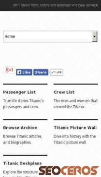 encyclopedia-titanica.org mobil 미리보기
