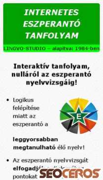 eszperanto-online.hu mobil förhandsvisning