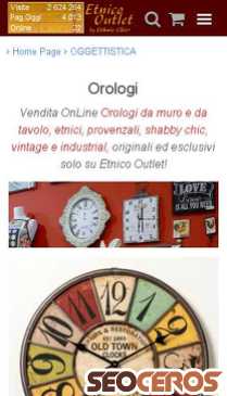 etnicoutlet.it/OGGETTISTICA-Etnica/Orologi mobil náhled obrázku