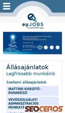eujobs.hu mobil náhľad obrázku
