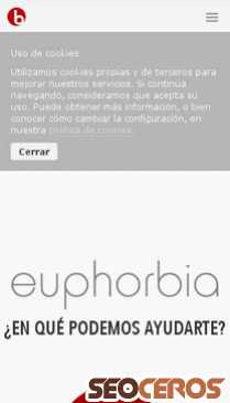 euphorbia.es mobil Vista previa