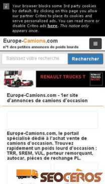 europe-camions.com mobil Vorschau