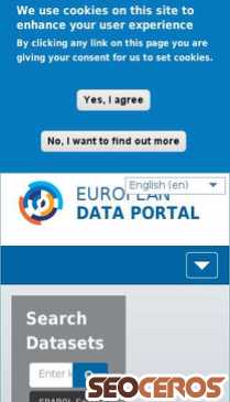 europeandataportal.eu/en mobil Vorschau