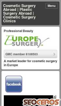 europesurgery.uk.com mobil 미리보기
