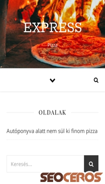 expressz-pizza.hu mobil prikaz slike