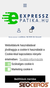 expresszpatika.hu mobil előnézeti kép