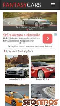 fantasycars.com mobil előnézeti kép