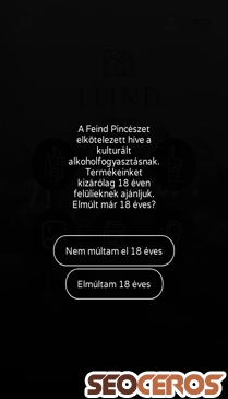 feind.hu mobil preview