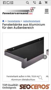 fensterversand.com/aluminium-fensterbank.php mobil náhľad obrázku