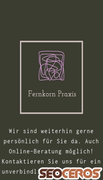 fernkorn-praxis.at mobil előnézeti kép