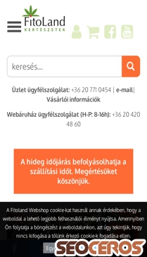 fitoland.hu mobil előnézeti kép