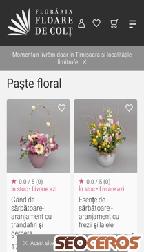 floaredecolt.ro/paste mobil förhandsvisning