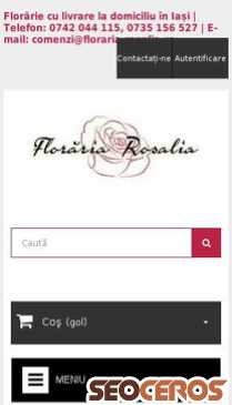 floraria-rosalia.ro mobil preview