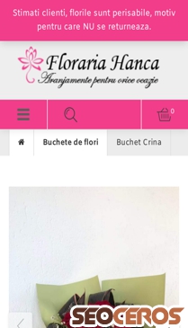 florariahanca.ro/produs/buchet-crina mobil previzualizare