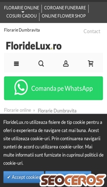 floridelux.ro/florarie-dumbravita.html mobil előnézeti kép