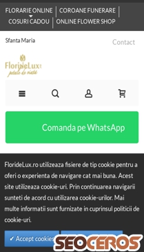 floridelux.ro/flori-sf-maria mobil preview