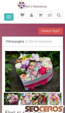 floriintimisoara.eu/cutie-cu-flori-si-macarons mobil náhled obrázku