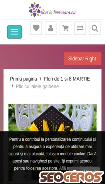 floriintimisoara.eu/flori-de-1-si-8-martie/plic-lalele-galbene mobil prikaz slike