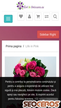 floriintimisoara.eu/life-in-pink mobil previzualizare
