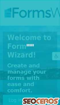forms-wizard.hu mobil preview