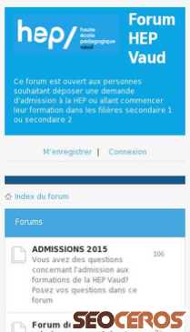 forum-hepvd.ch mobil preview