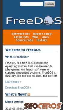 freedos.org mobil előnézeti kép