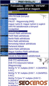 frekvencia.hu mobil előnézeti kép