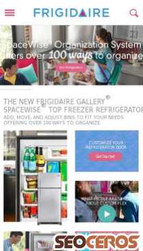 frigidaire.com mobil Vista previa