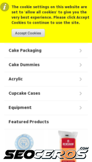 ceeforcakes.co.uk mobil előnézeti kép