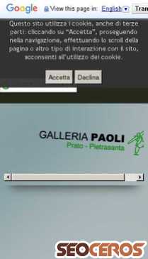 galleriapaoli.com mobil előnézeti kép