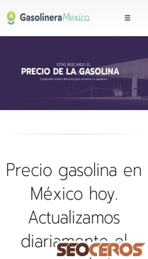 gasolineramexico.com mobil 미리보기