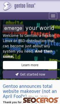 gentoo.org mobil náhľad obrázku