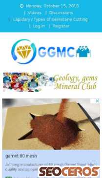 geogemsmineralclub.com mobil előnézeti kép