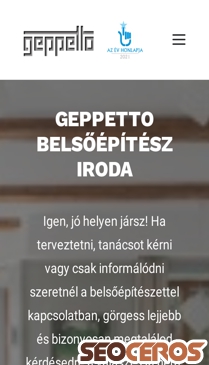 geppetto.hu mobil előnézeti kép