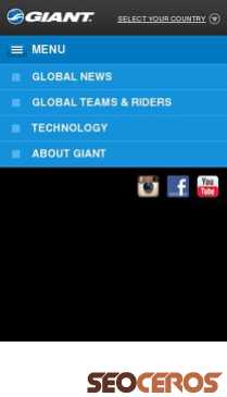 giant-bicycles.com mobil obraz podglądowy