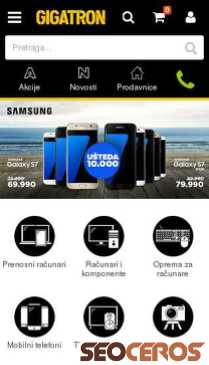 gigatron.rs mobil preview