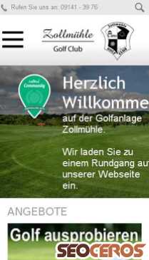 golfanlage-zollmuehle.de mobil náhľad obrázku
