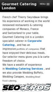 gourmetcatering.co.uk mobil previzualizare