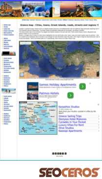 greece-map.net mobil förhandsvisning