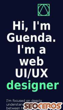 guenda.design mobil preview