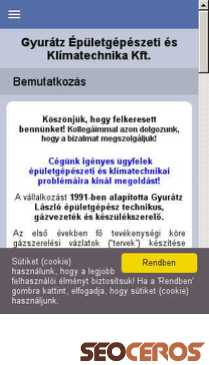 gyuratz.hu mobil előnézeti kép